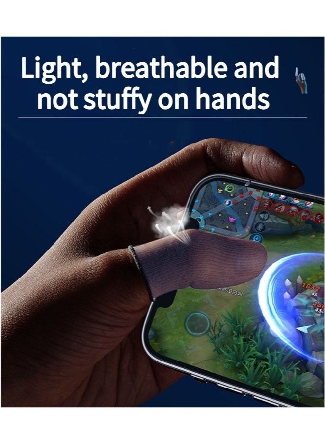 اوليو زوجان من أكمام الأصابع للألعاب، أكمام أصابع الإبهام للعبة Pubg Mobile، قفازات أصابع مضادة للانزلاق مع صندوق ملحقات الألعاب - Image 5
