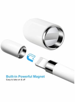 KASTWAVE Pencil Tips Compatible with Apple Pencil - iPencil Apple iPad Pro Pencil Replacement Cap Magnetic for iPad Pro 10.5 inch 12.9 inch 9.7 inch Apple Pencil, White  - Image 3