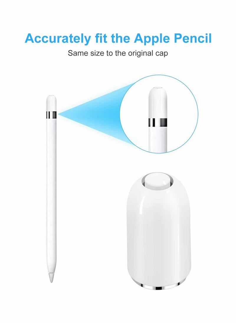 KASTWAVE Pencil Tips Compatible with Apple Pencil - iPencil Apple iPad Pro Pencil Replacement Cap Magnetic for iPad Pro 10.5 inch 12.9 inch 9.7 inch Apple Pencil, White  - Image 4