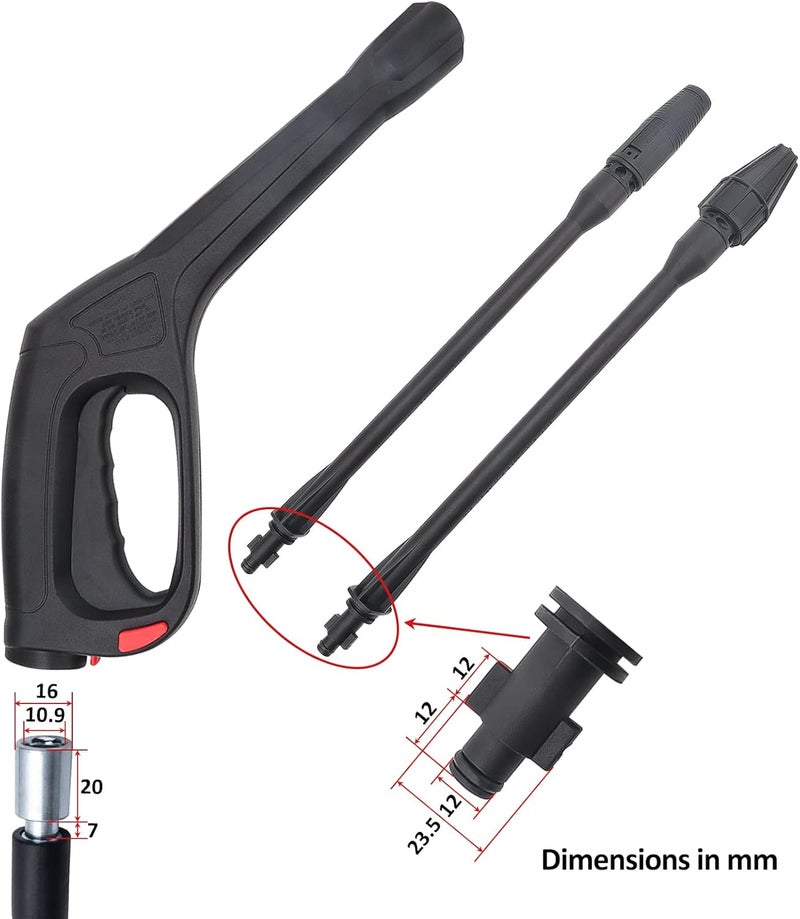 BEAR FORCE High Pressure Water Spray Gun Wand Nozzle, Replacement Pressure Washer Gun Compatible with Portland Pulsar Powerwasher TaskForce TaskMaster ShopForce Electric Pressure Washers - Image 3