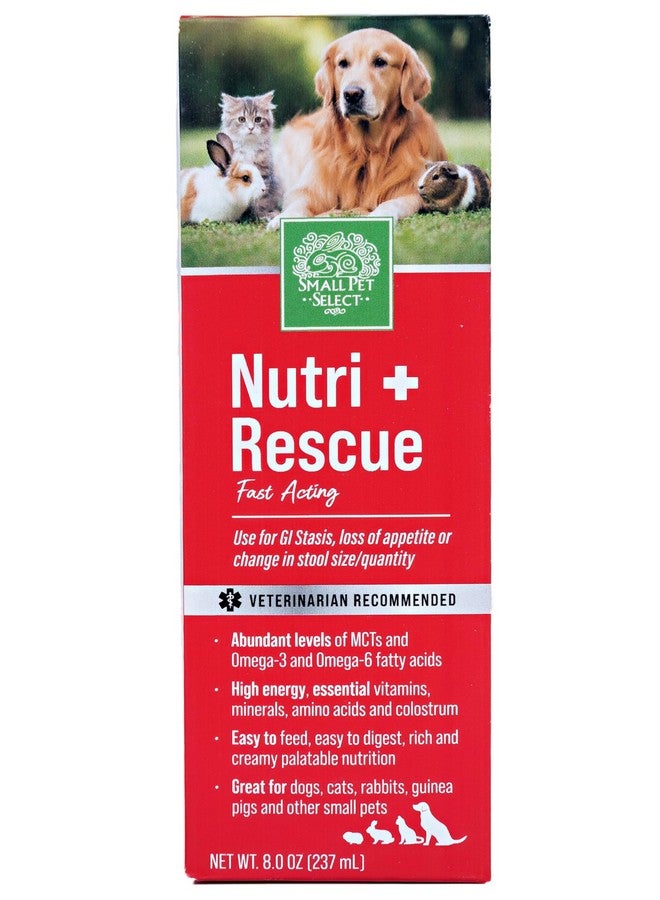 Small Pet Select Nutri-Rescue (Fast Nutrition to Keep GI Tract Moving) (8 OZ Liquid) - Image 1