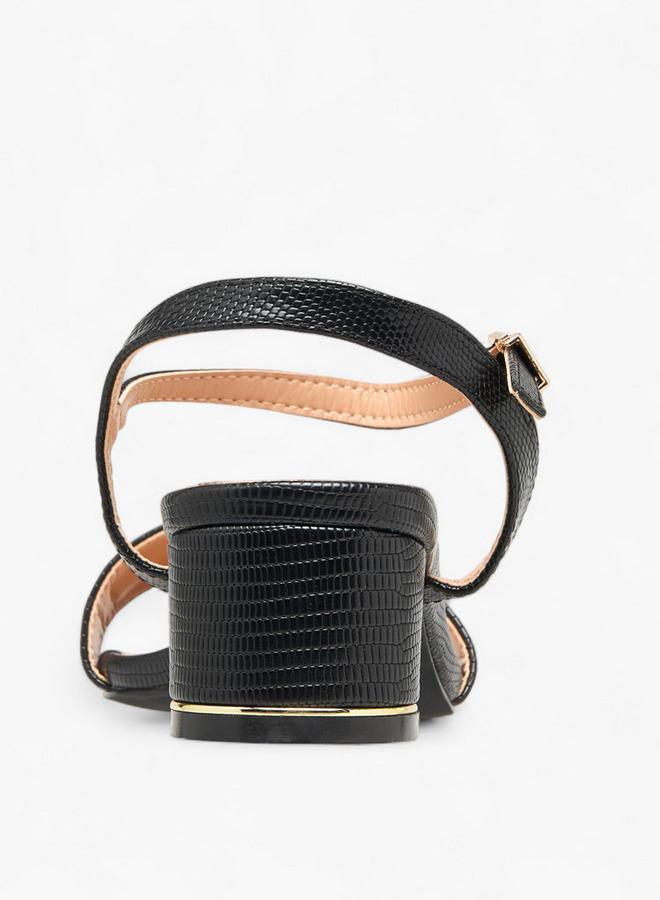 سيليست صنادل نسائية بكعب عريض وإبزيم - Image 5