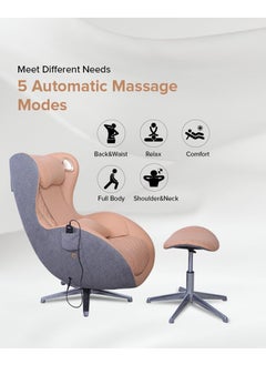 Nourest Orion Rocking Massage Chair With Massage And Heat Therapy - Brown  - Image 5