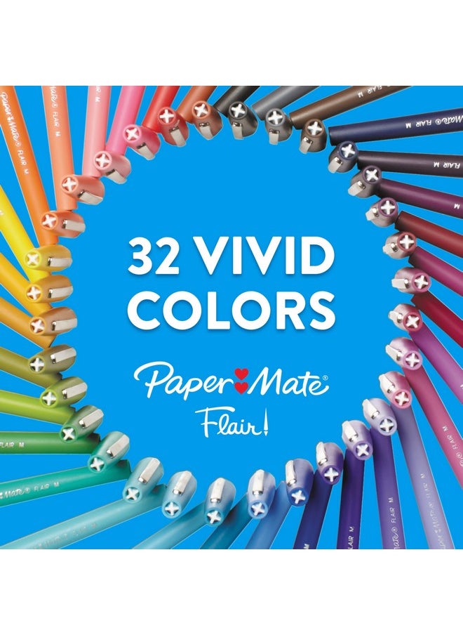 Paper Mate Flair Felt Tip Pens, Medium Point (0.7Mm), Black, 12 Count  - Image 3