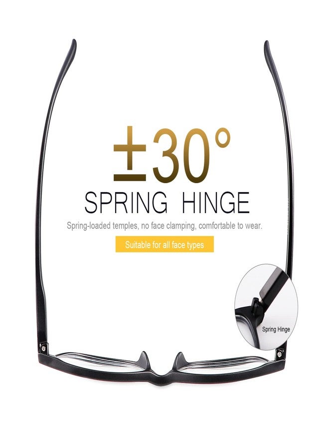 YIMI Photochromic Nearsighted Distance Glasses Spring Hinge Anit UV For Men Women Negative Power Retro Myopia Glasses (Black, -1.75, multiplier_x) - Image 4