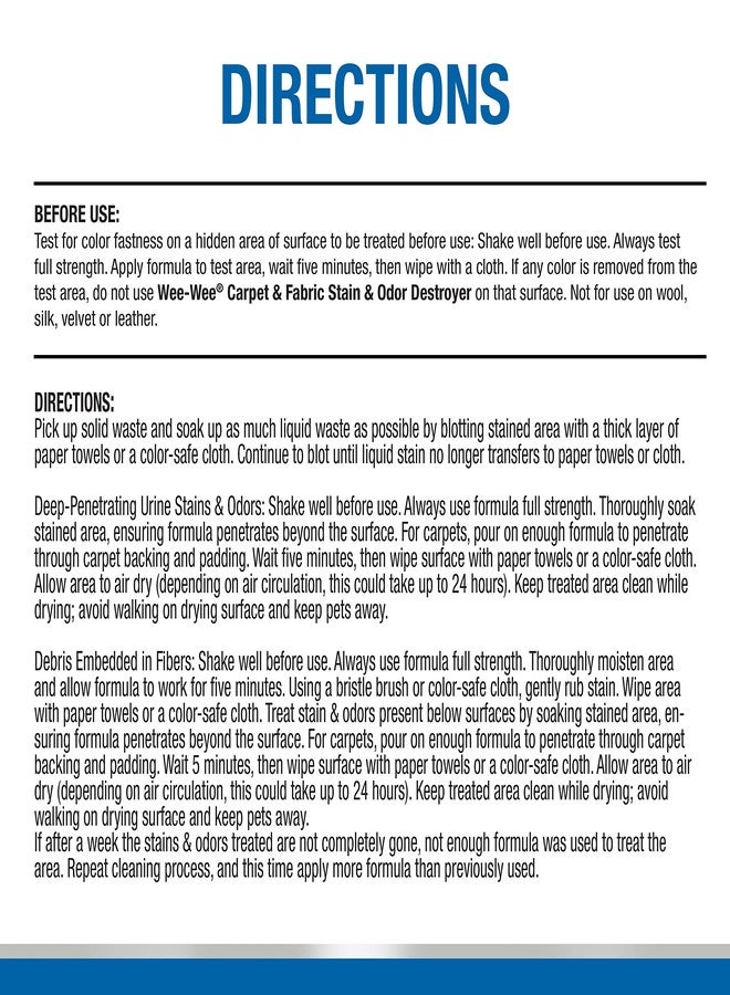 فور باوز مزيل بقع وروائح الحيوانات الأليفة من فور باوز وي-وي، مخصص لبقع السجاد، 128 أونصة - Image 3