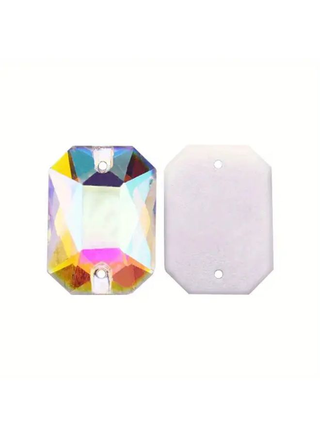 Crystal AB Rectangle Octagonal Glass Rhinestones 18x25mm 12pcs DIY Sewing Crafts Jewelry Making Supplies - Image 5