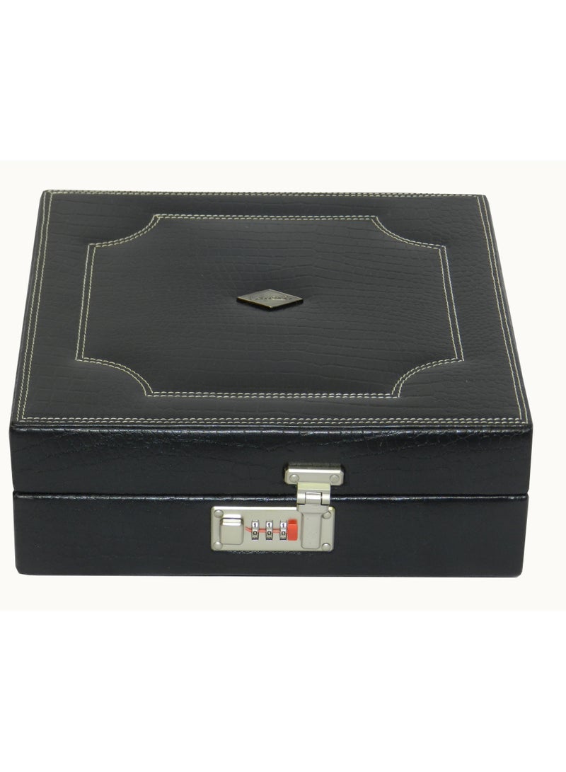 LAVERI LEATHER Laveri Watch Box for Men Women (12 Slots), Premium  Leather Watch Case  Organizer Removable Pillow - Image 2