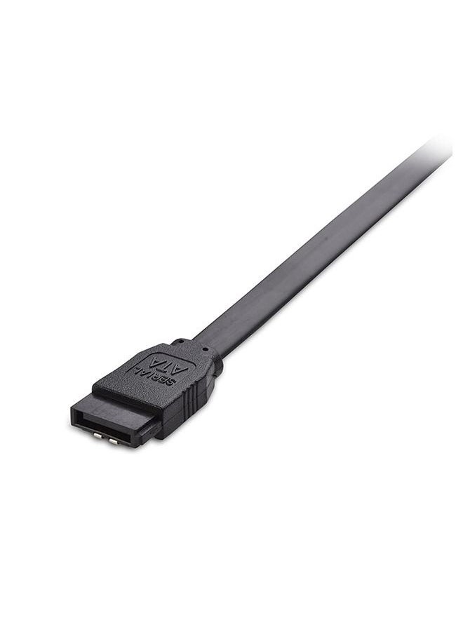 Generic - SATA III Cable 90 Degree 3 Pack 6Gbps Straight To Right HDD SSD Data Cable 7 Pin with Locking Latch 18 Inch Compatible for SATA HDD, SSD, CD Driver, CD Writer - Image 1
