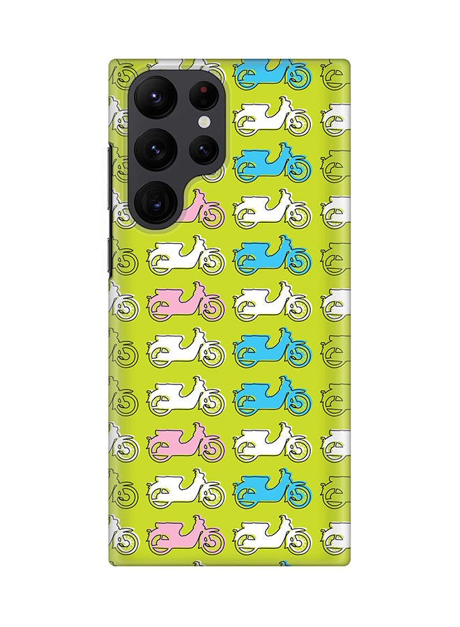 Stylizedd Case for Samsung Galaxy S22 Ultra 5G Snap Case Slim Snap Classic Series Shield Matte Finish Print - Asian Scooter - Image 1