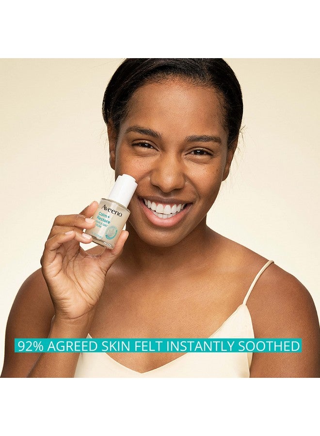 Aveeno Calm + Restore Triple Oat Hydrating Face Serum for Sensitive Skin, Gentle, Lightweight Facial Serum Instantly Smooths Skin, Fast-Absorbing, Hypoallergenic & Fragrance-Free, 1 fl. oz - Image 5