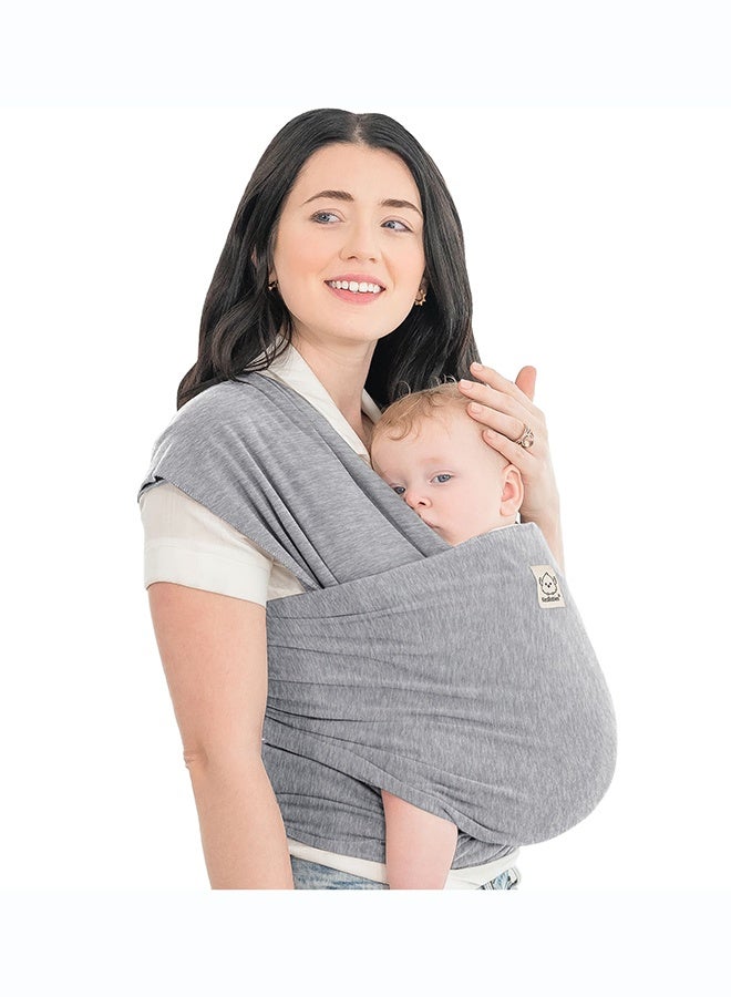 KeaBabies Original Baby Wrap Carrier, Ergonomic Baby Sling, Hands-Free, Classic Gray - Image 1
