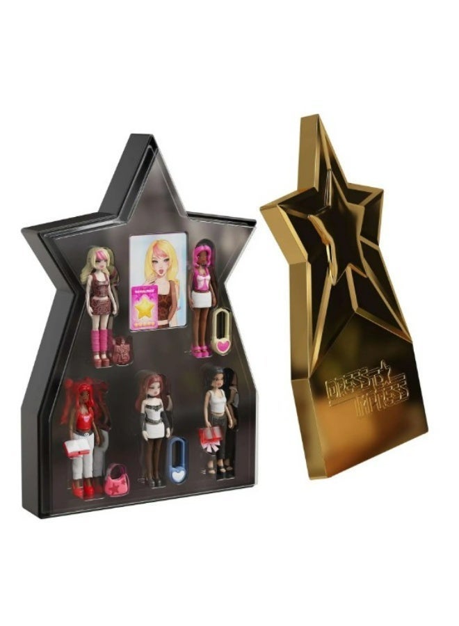 PhatMojo Dress To Impress Mystery Models - Superstar 5-pack Star Storage Case - Small Dolls, Series 1 - Image 3