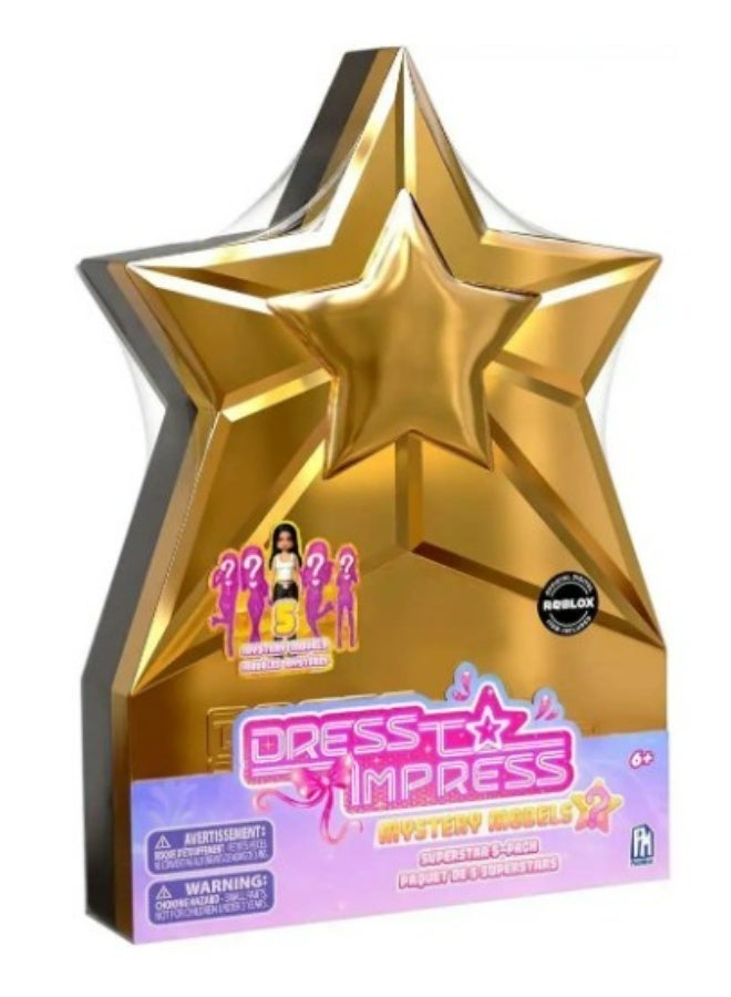 PhatMojo Dress To Impress Mystery Models - Superstar 5-pack Star Storage Case - Small Dolls, Series 1 - Image 4