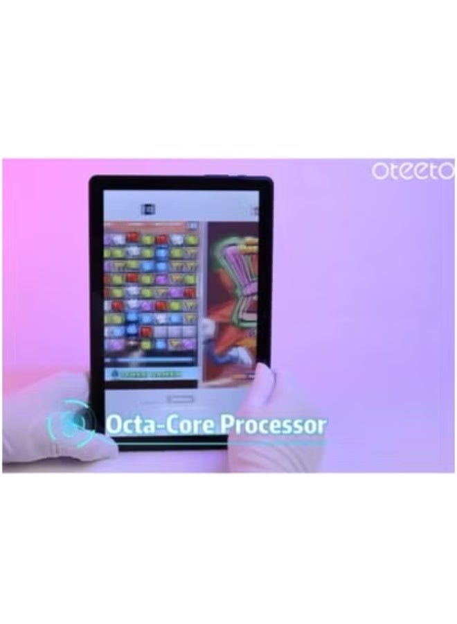 Oteeto Tab 18 Android 15 Tablet 10.1-Inch Full HD Display, 8GB RAM, 512GB Storage, Octa-Core 2.0GHz Processor, Dual SIM + Wi-Fi, 8000mAh Battery, 13MP + 8MP Dual Cameras, Slim Lightweight Blue Design – Ideal for Work, Study, Gaming, Entertainment & Video Calls  - Image 2