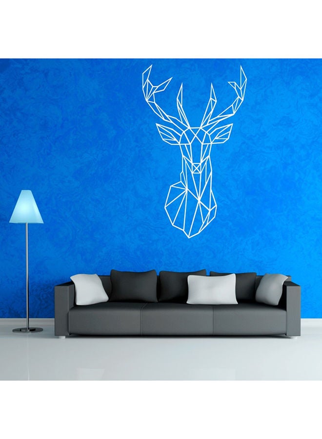 NIBEMINENT 3D Deer Head Removable Wall Sticker Black - Image 4