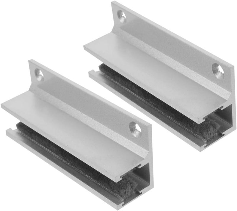 2pcs Shower Door Guides Bottom Mount Track Guides for Sliding Doors Bathrooms Prevents Easy to Install Compatible Various Shower Designs - Image 1