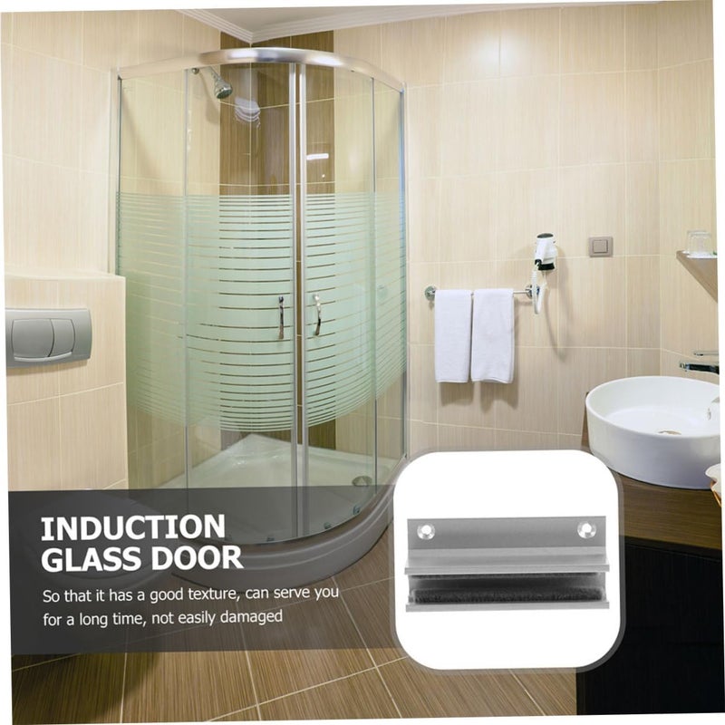 2pcs Shower Door Guides Bottom Mount Track Guides for Sliding Doors Bathrooms Prevents Easy to Install Compatible Various Shower Designs - Image 3