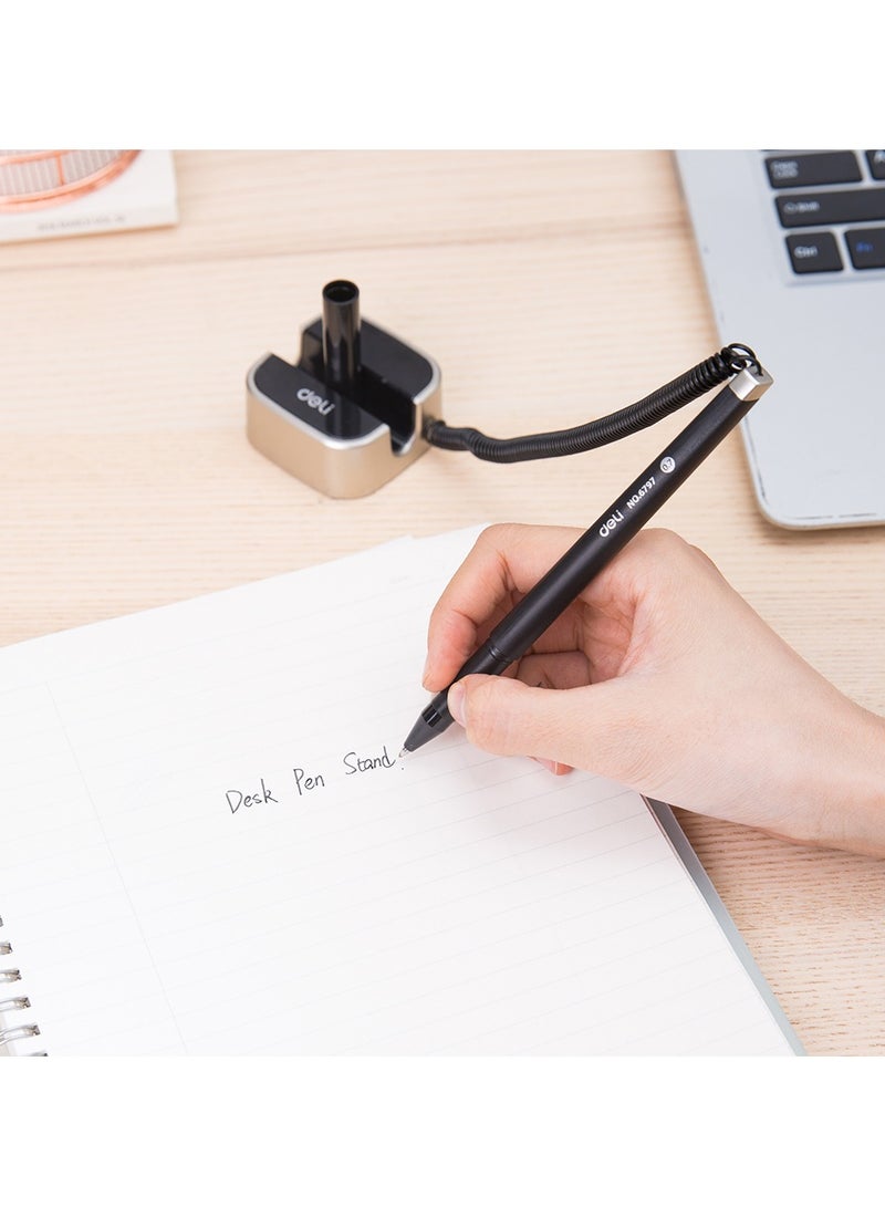 Deli E6797 Desk Pen Stand (Conical Tip: 0.7mm) - Blue - Image 4