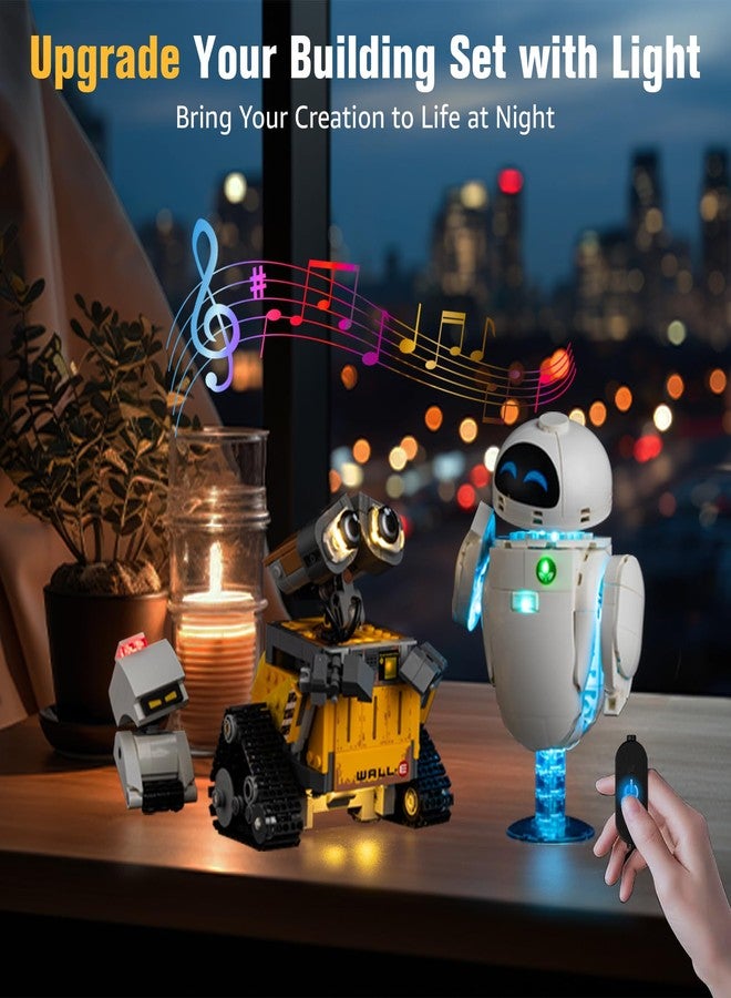 BrickSoul Sound & Light Kit for Lego Wall-E & EVE 43279 Building Set | with Selectable Thematic Sound & Light Effects | Hidden Cable Tech (43279 Set NOT Included) - Image 5