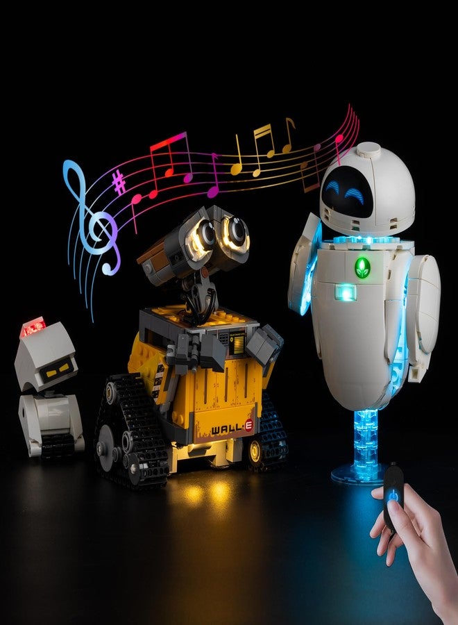BrickSoul Sound & Light Kit for Lego Wall-E & EVE 43279 Building Set | with Selectable Thematic Sound & Light Effects | Hidden Cable Tech (43279 Set NOT Included) - Image 1
