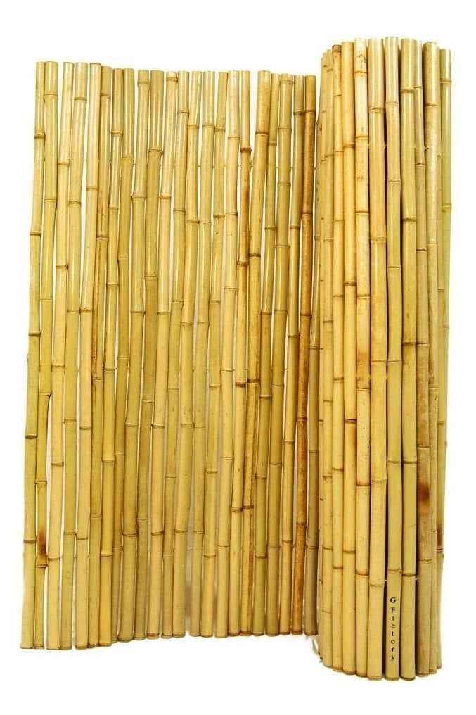 Egardenkart Natural Rolled Bamboo Fence Panel – Eco-Friendly Privacy Screen for Garden, Balcony, or Patio  - Image 1