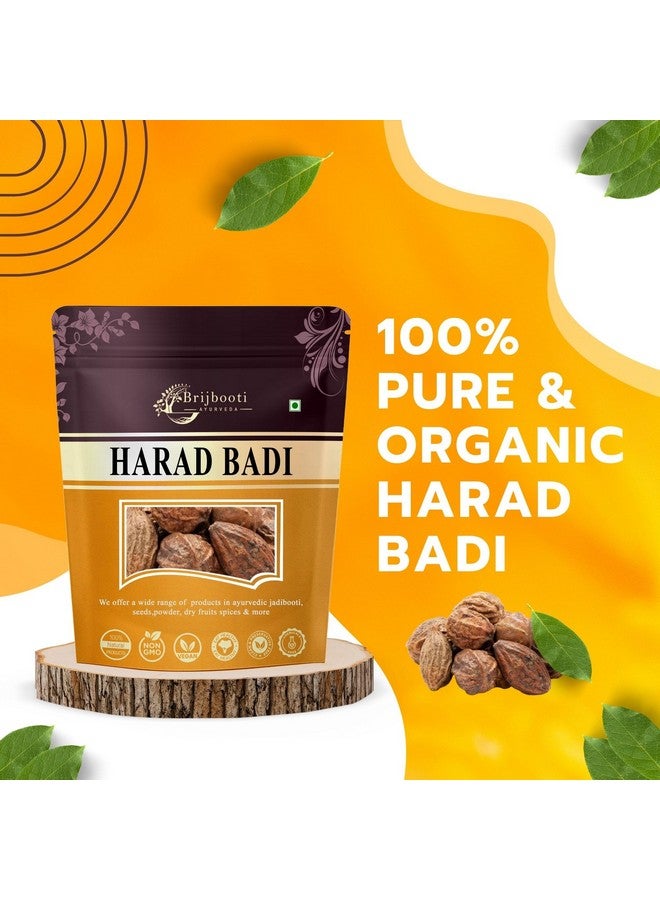Brijbooti Natural Harad badi Whole - 200 Gm - Kadukkai - Karakkaya - Yellow Terminalia Chebula, Haritaki | FSSAI, GMP, ISO Certified - Image 4