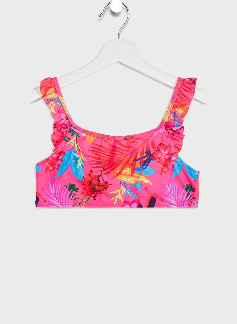 MINOTI Youth Bright Print Bikini With Frills