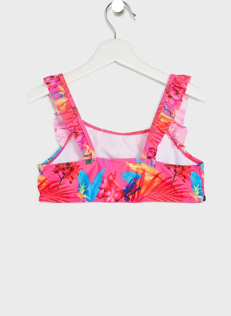 MINOTI Youth Bright Print Bikini With Frills