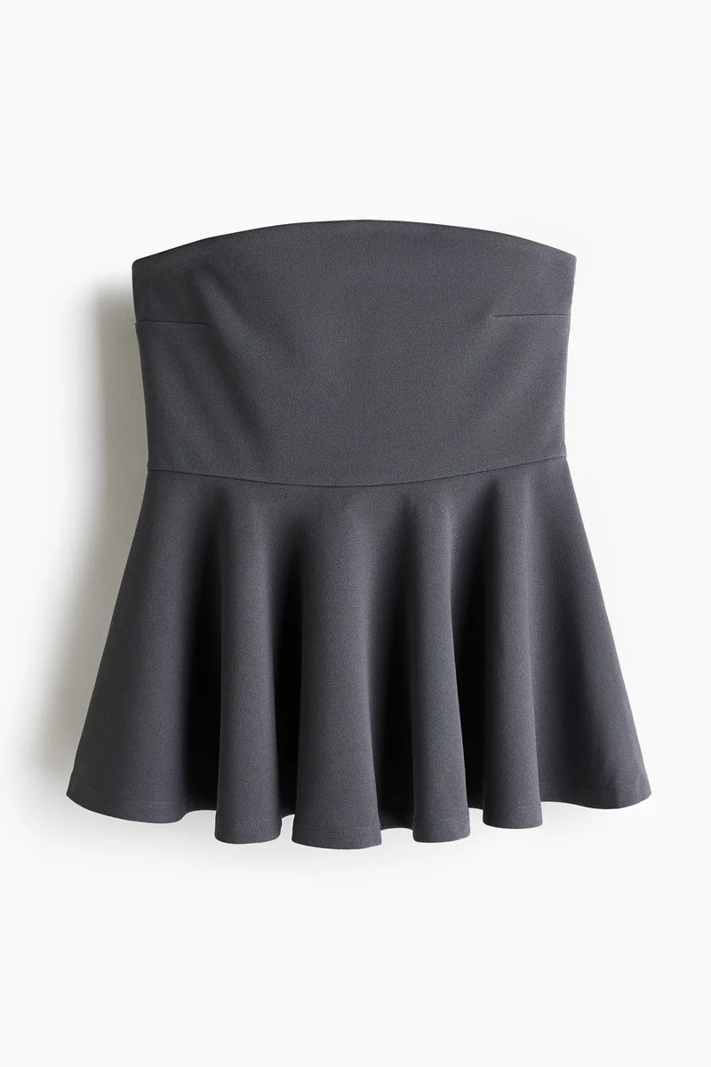 H&M Bandeau peplum top