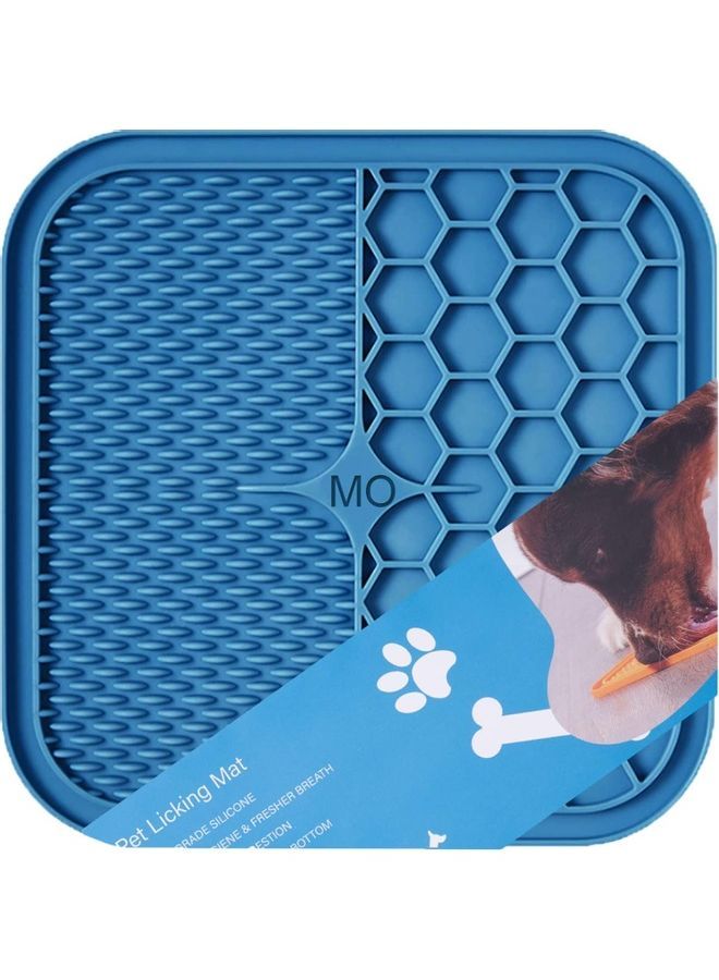 Loquat Dog Lick Mat Blue - Image 1
