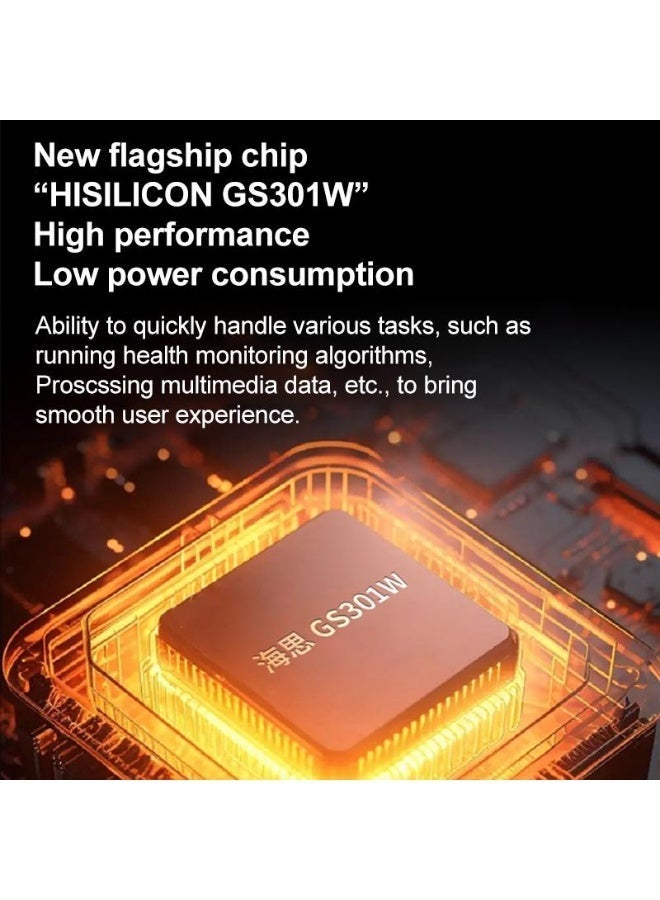 ساعة ذكية للرجال، ساعة ذكية أنيقة مع مكالمات بلوتوث، جهاز تتبع اللياقة البدنية مقاوم للماء، مع معدل ضربات القلب/مراقبة النوم/أكثر من 100 وضع رياضي، متوافقة مع هواتف أندرويد وآيفون، مجموعة سوداء - Image 3