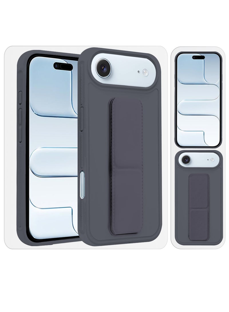 CATANES Premium PU Leather Case for iPhone 17 Air with Stand Function Shockproof and Anti Scratch Finger Grip - Image 5