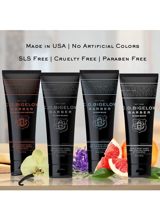 C. O. Bigelow - C.O. Bigelow Men Hair And Body Wash Elixir Black No. 1605 8 Fl Oz Mens Body Wash & Shampoo Musk & Vanilla Moisturizing Mens Shampoo & Body Cleanser - Image 1