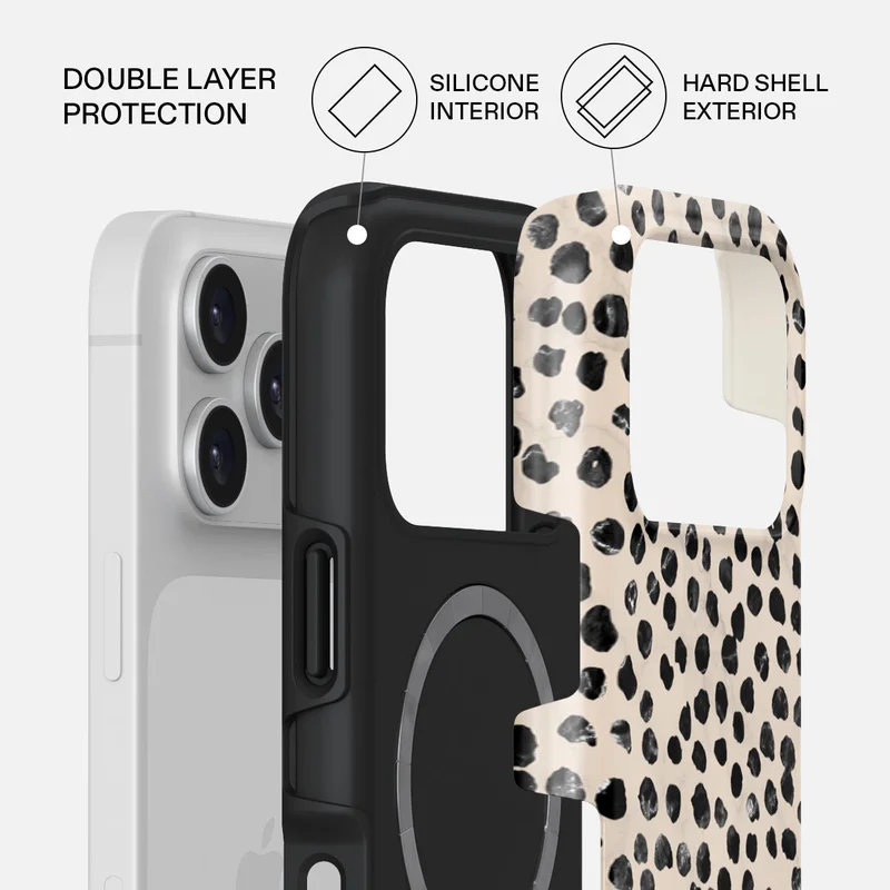 BURGA Burga iPhone 17 Pro Max Almond Latte Premium Case Compatible with Hybrid Dual-Layer Hard Shell + Silicone Protection - Scratch-Resistant Shockproof Mobile Cover