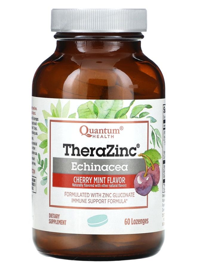 Quantum Health TheraZinc Echinacea Cherry Mint  60 Lozenges 