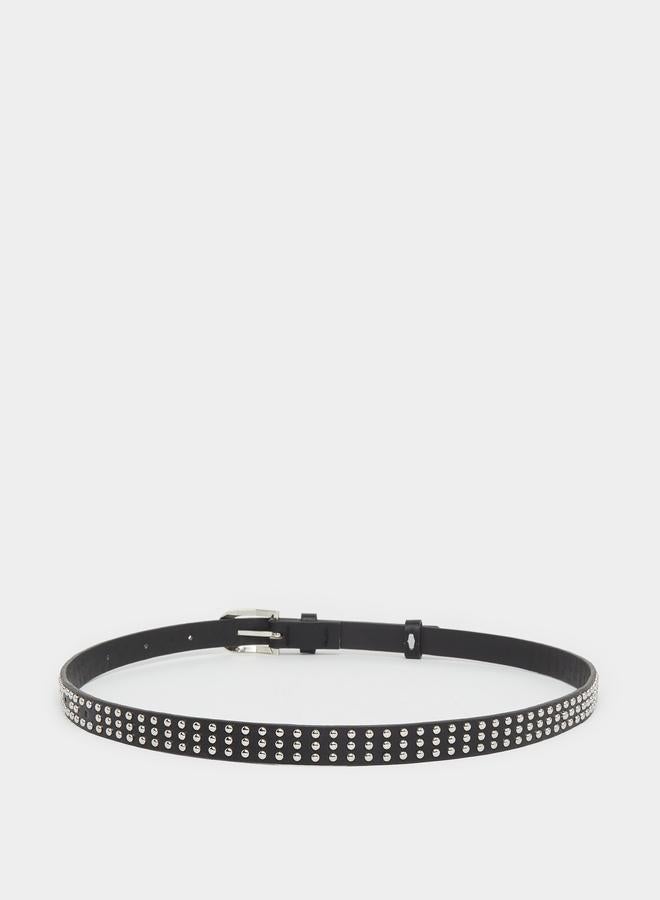 Styli Styli Studded Slim Belt with Tang Buckle  - Image 3