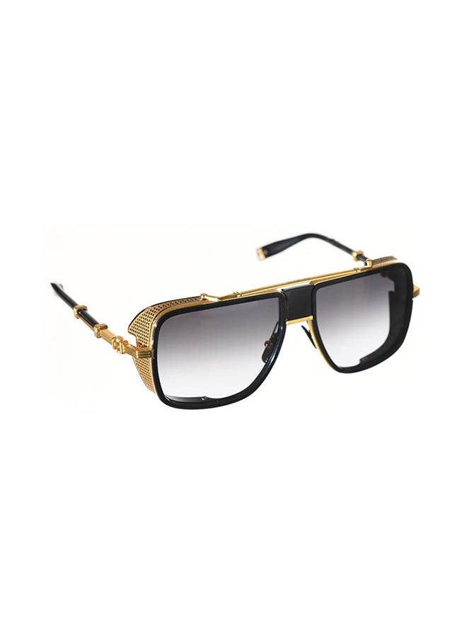 BALMAIN - Full Rim Pilot Sunglasses BPS104A-59-GLD-BLK - Image 1
