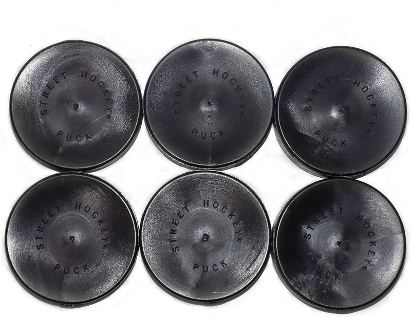 Mylec Hockey Pucks for Outdoor Hockey, Training Pucks for Street Hockey, Durable & Lightweight Solid Plastic Pucks, No Friction Ice Hockey Pucks, One-Size - Image 1