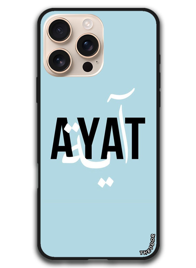 Theodor Protective Case Anti Scratch Shock Proof Bumper Cover For iPhone 16 Pro (6.3)-inch AYAT - Image 1