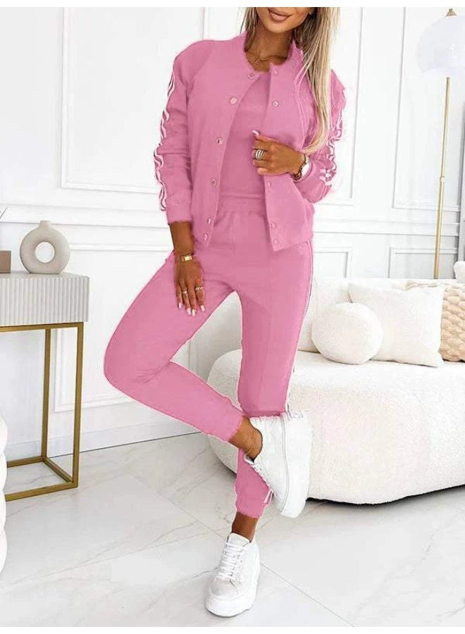 general 2025 - 2026 Elegant and Form-Fitting Blouse + Fashionable Casual Jacket Set (Three Pieces) - Image 1