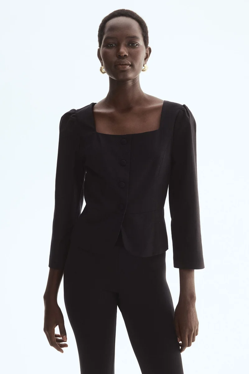 H&M Square-neck blazer