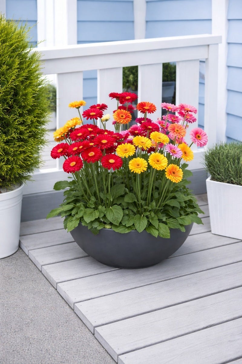 vsell24 Pack of 3 Pyrethrum/ African Daisy Mix Premium Quality Seeds (Gerbera Gigante Doppia In Mix) (Made in Italy) by Hortus Sementi - Image 3