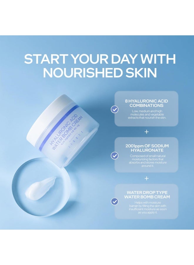 Jigott Hyaluronic Acid Water Bomb Cream Net 150 ml/5.1 fl.oz - Refreshing and Moisturizing Without Any Stickiness (Hyaluronic Acid) - Image 5