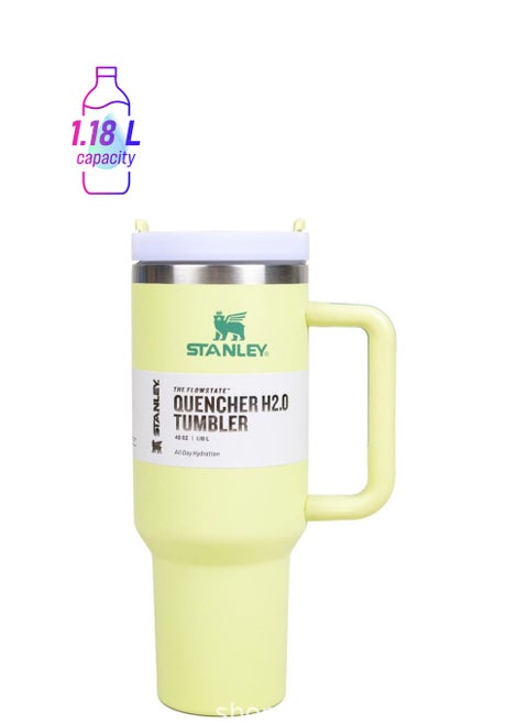 Stainless Steel Vacuum Insulated Tumbler with Lid and Straw for Water, Iced Tea or Coffee, Smoothie More 40oz