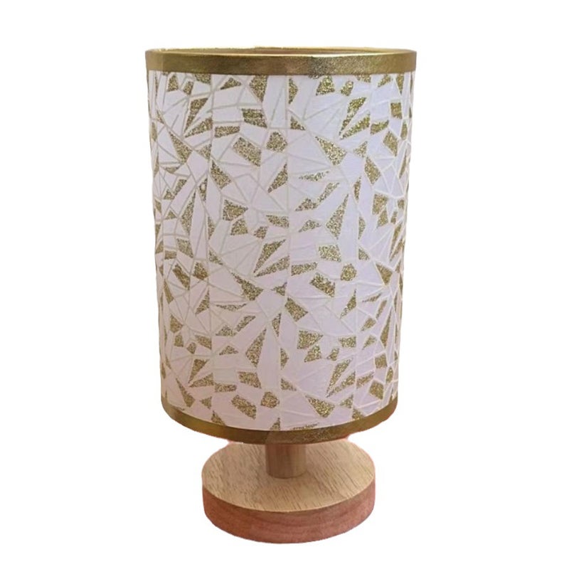 مصباح طاولة قماشي بزهور DIY - Image 4