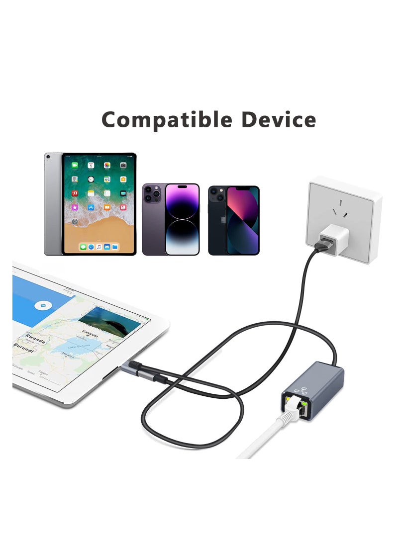 Generic - Lightning to Ethernet Adapter for iPhone and iPad, High-Speed 100Mbps RJ45 Network Connection, Easy Plug and Play Setup - Image 1