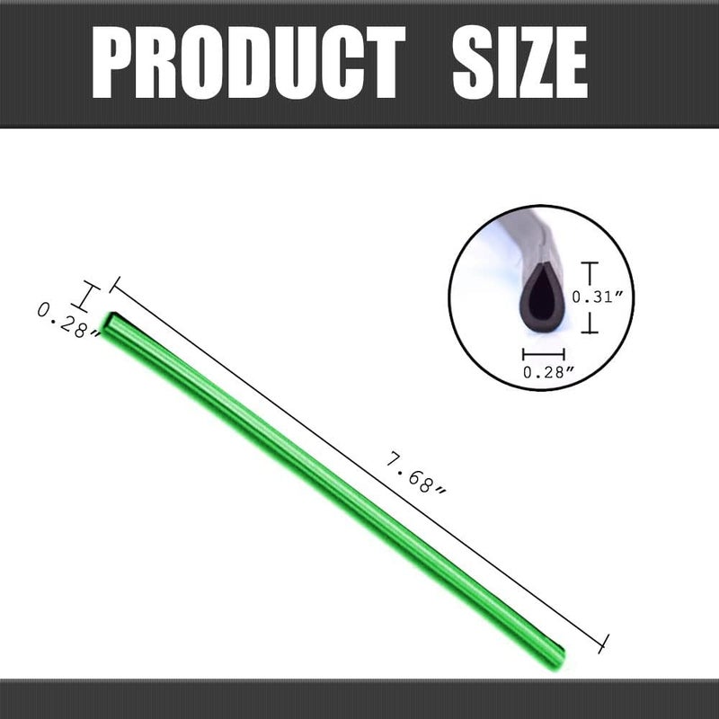 Redvant 10 Pieces Red Universal Car AC Vent Outlet Decoration Strip, Waterproof Bendable Air Vent Outlet Trim Decoration, Suitable for Most Air Vent Outlet (Green) - Image 2