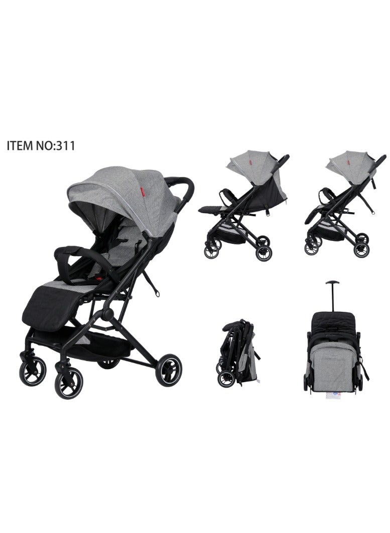 بيليكو عربة أطفال قابلة للطي بيد واحدة من Belecoo - خفيفة ومناسبة للسفر مع نظام أمان متكامل - Image 2