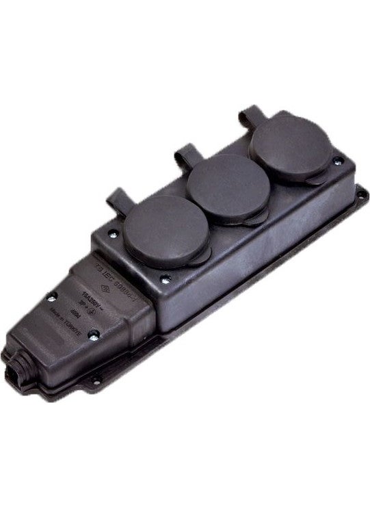 Kaynak Ekipmanları Welding Equipment 1 x 16 A Rubber Triple Group Socket 220 